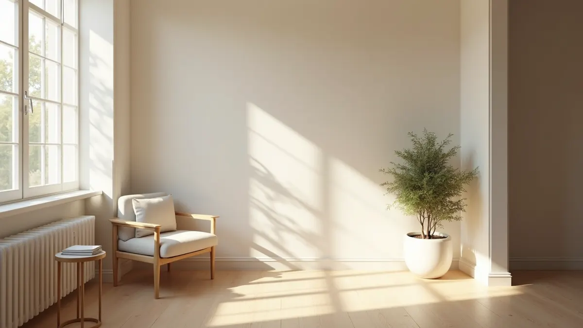 Ruhiger Therapieraum mit sanftem Tageslicht